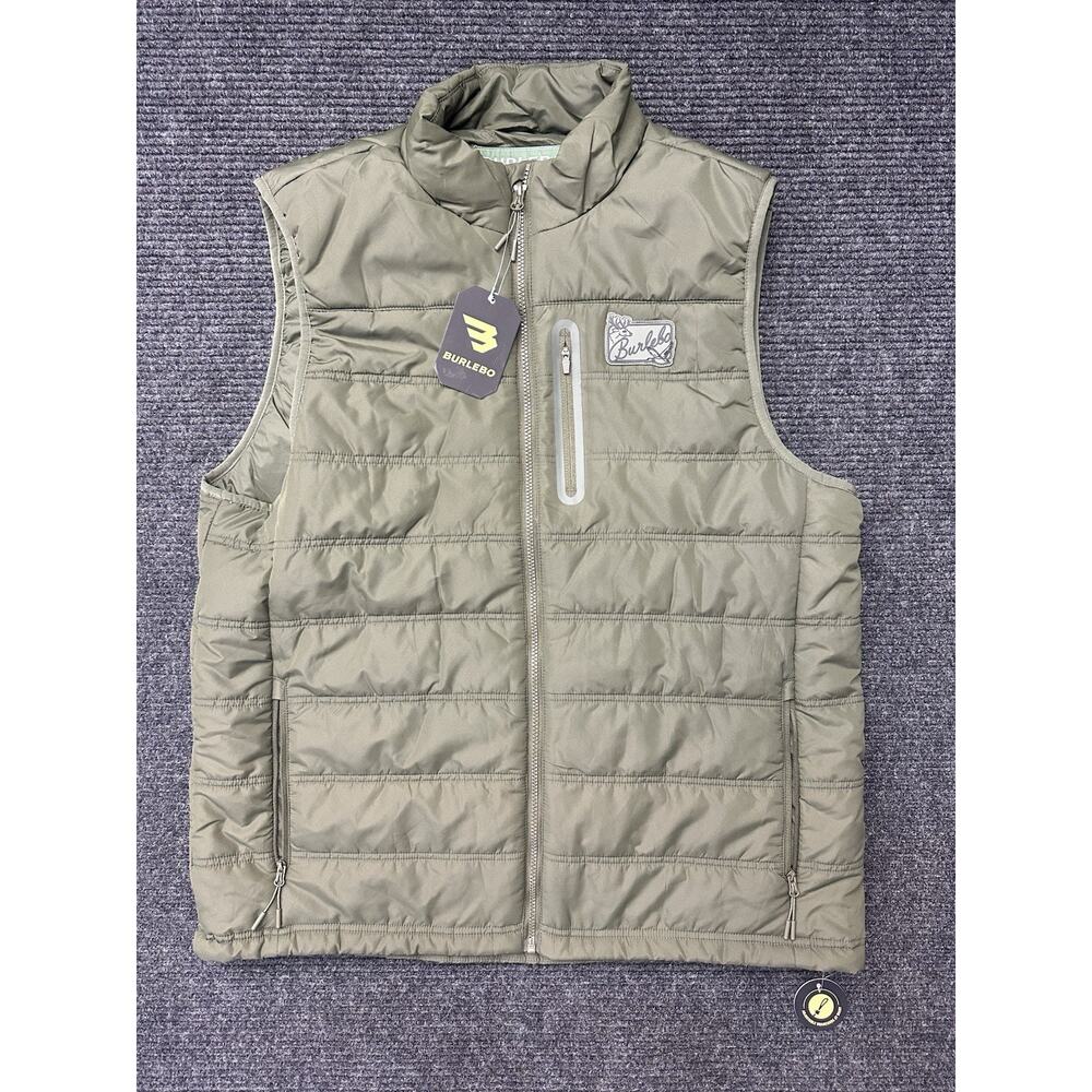 Burlebo Mallard Green Puffer Vest XL | NWT | Never Worn | Nylon Lining